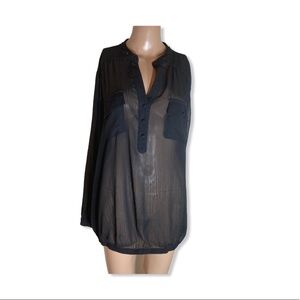 Torrid studded black blouse